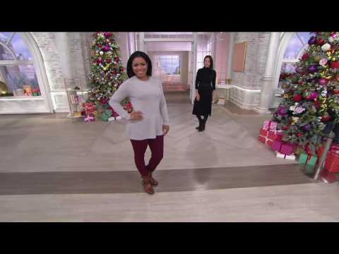 Clarks Artisan Leather Slouch Boots - Volara Dina on QVC