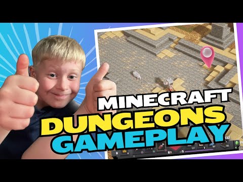 Gameking Luc UNLEASHES mayhem in Minecraft Dungeons!!!