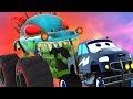 Haunted House Monster Truck Vs Monster Truck Dan Truck Chase Videos