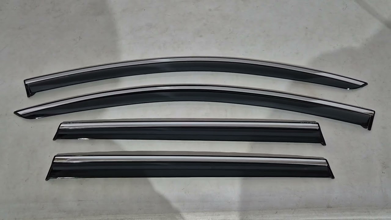 Volkswagen Passat B6 2006–2012 Vindafvisere med kromliste Niken Luxury (SW, 4 stk.) Video 1