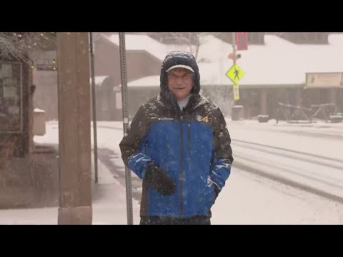 March Snowstorm Arrives, Colorado Foothills Residents Enjoy It With Birthday Party & Ice Fishing