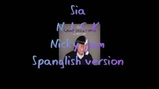 Sia - Cheap thrills Remix ft. Nicky jam LETRA (LYRIC)