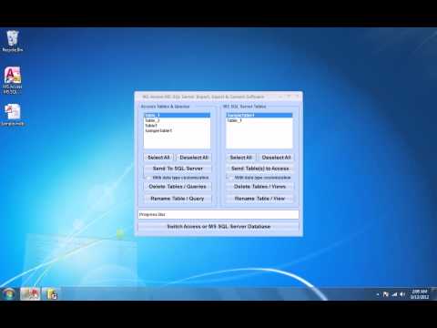 MS Access MS SQL Server Import, Export & Convert Software