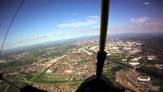 preview picture of video 'City Airport Manchester in a Microlight'