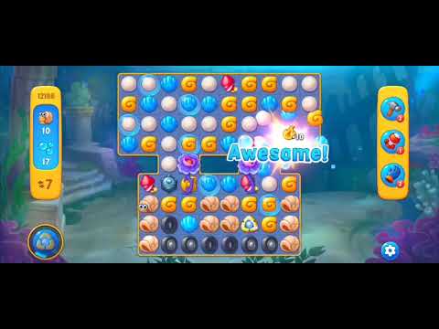 Fishdom Easy Level 12186 (with ingame lightning and bomb boosters) @choraelmin