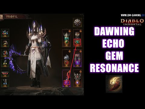 Dawning Echo and Gem Resonance Diablo Immortal