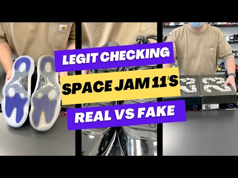 Air Jordan 11 Retro Space Jam (2016) Legit Check Real vs Fake Comparison How to Authenticate