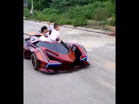 Reviewing 96 days dad made a Lamborghini Vision GT for his son original sound cut   061