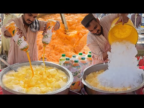 SLICE MILK SHAKE | Refreshing Crushed ICE SLICE JUICE | Summer Street Drink Slice Doodh Soda