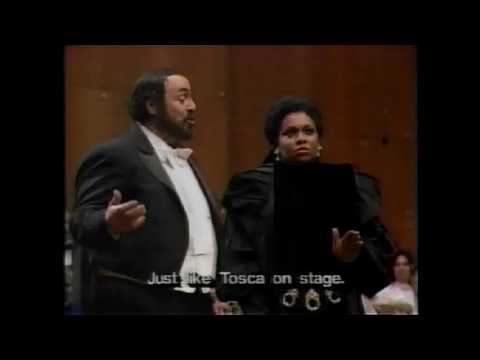 Tosca's last duet with Leona & Luciano Pavarotti (Full Ending)