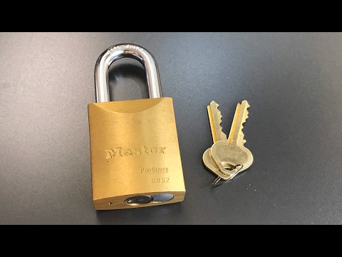 [483] Master Lock Pro Series 6852 Picked, Improved, and Repicked