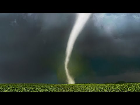 Incredible Iowa Tornado Shreds Corn Field