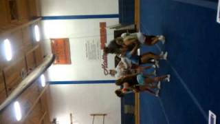Lexi's kick double basket toss.