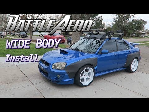 BATTLE AERO WIDEBODY INSTALL FOR SUBARU WRX STI