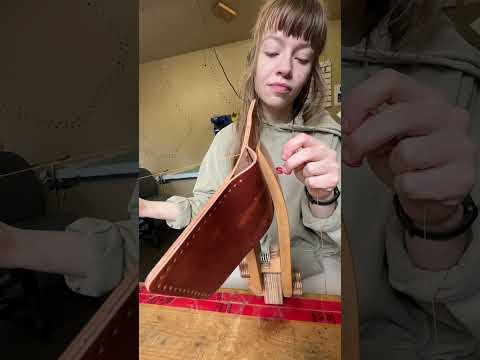 Making a Traditional Leather Wallet for Order 124673