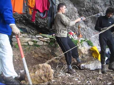 urejanje jamarskega bivaka na Kaninu