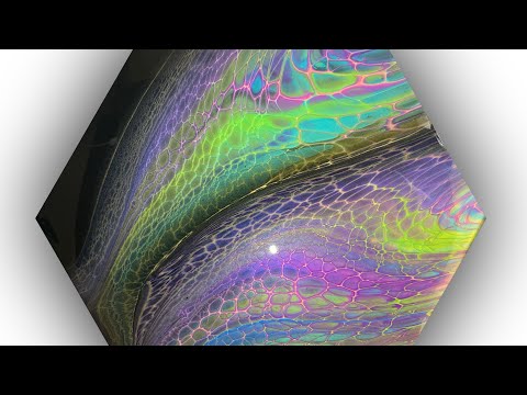 (82) Acrylic Pouring/Easter colors No Pigment/Sheleeart Swipe/Fluid Art/ピグメント無し/フルイドアート/アクリルポーリング