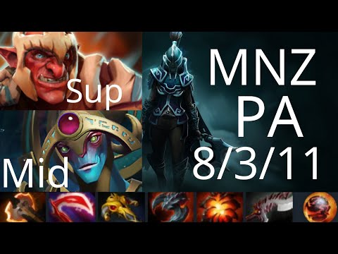 MNZ Phantom Assassin vs Lycan, Oracle, QOP - OB.Neon vs ThunderP g1 Singapore dota2