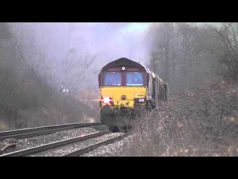 66092 On the 6m86 Steel Coils Leaving Pontrilas Loop 8.3.12.