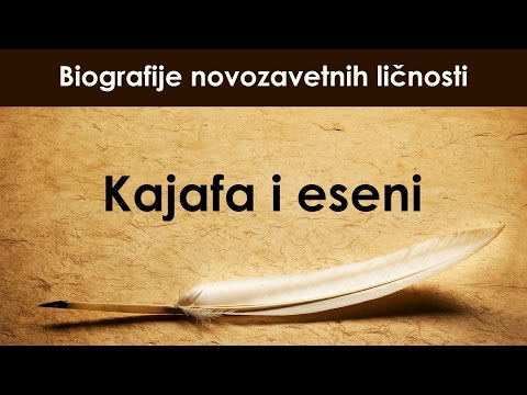 Kajafa i Eseni, mr Igor Mitrović  - Biografije novozavetnih ličnosti
