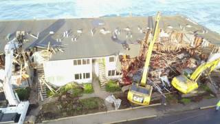 DJI Mavic over demolition of 310 Esplanade apartments in Pacifica, Ca 2/3