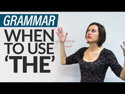 Grammar: 8 rules for using 'THE' in English