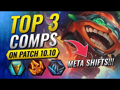 TOP 3 COMPS ON PATCH 10.10 - CHALLENGER GUIDE TO FREE ELO - TEAMFIGHT TACTICS