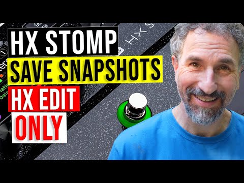 🎸 How to Save Snapshots with HX Edit Only - HX Stomp Tutorial