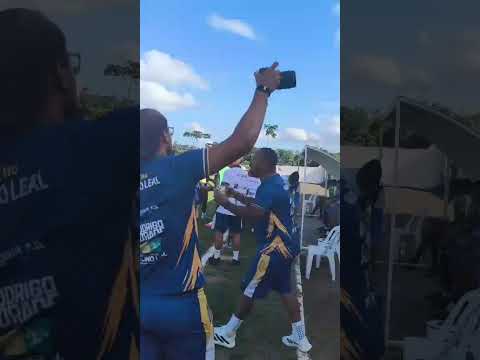 seleção de Aurelino leal abri o placar com o centroavante jhones e torcida vai a loucura
