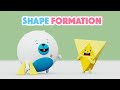 Learn Shapes For Kids Shape Formation Song For Toddlers Shape Transform Nursery Rhymes