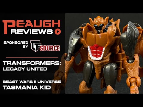 Video Review: Transfomers Legacy United - Core Class Beast Wars II Universe TASMANIA KID