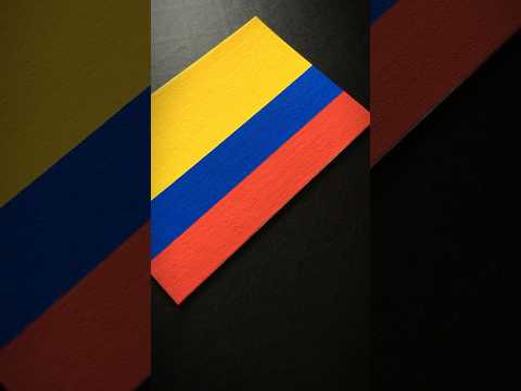 COLOMBIA 🇨🇴 Flag Drawing #colombia #southamerica #posca #flagdrawing
