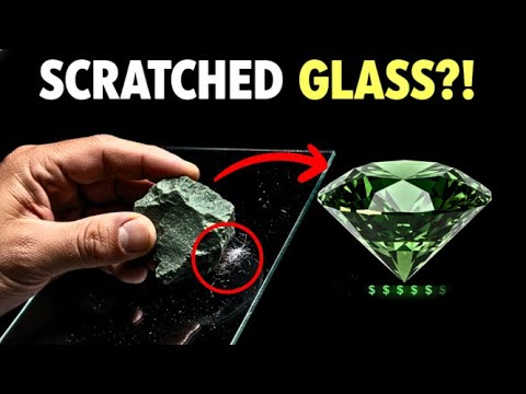 Warnung: Wenn ein Stein Glas leicht zerkratzen kann, werfen Sie ihn niemals – er könnte einen sel...