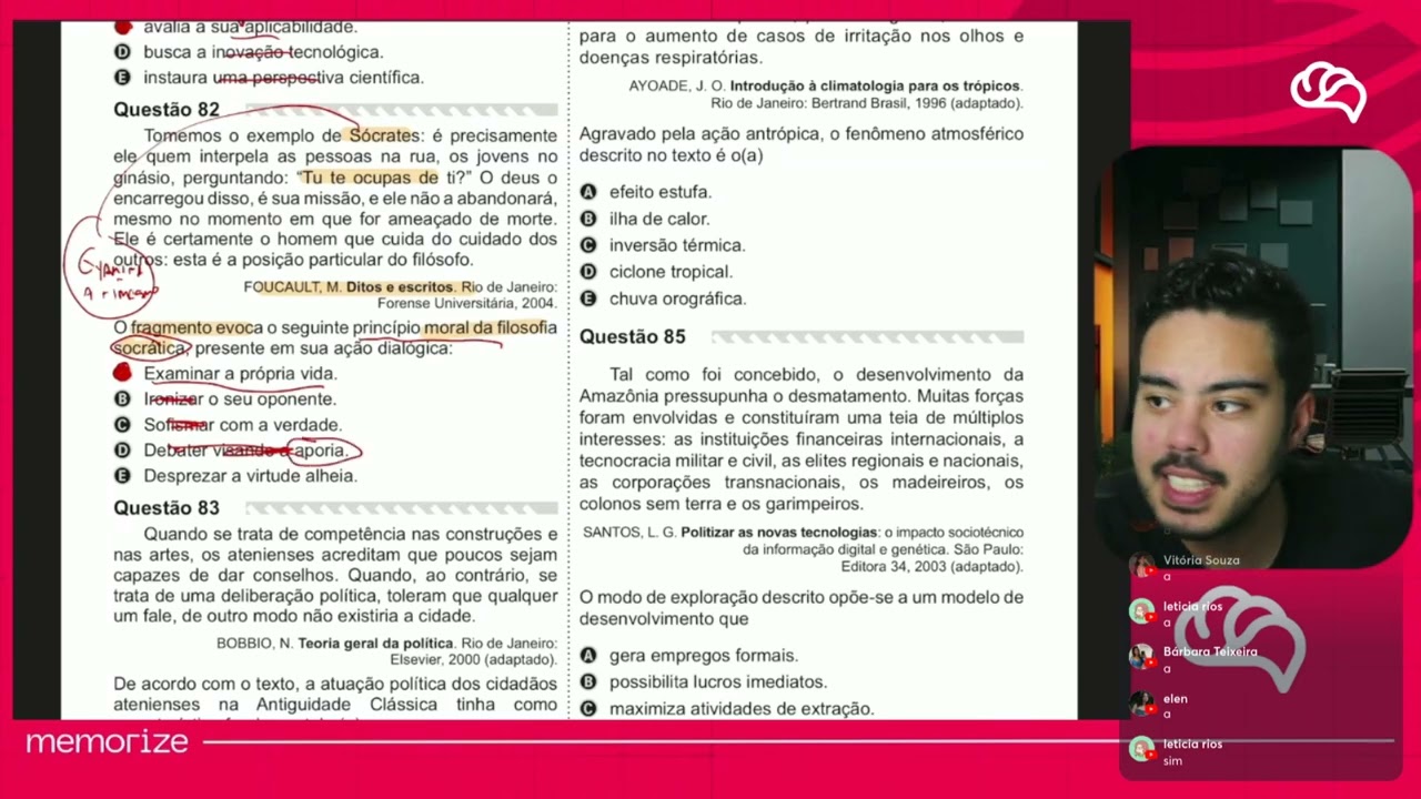 Resolução em Vídeo — Questão 82 ENEM 2019 PPL