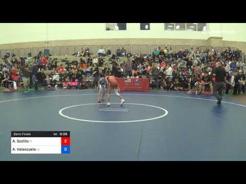 65 Lbs Semifinal Alyssa Sedillo Team Texas Vs Athea Valenzuela Team Arizona