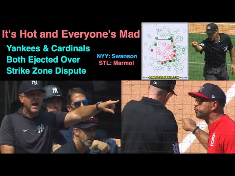 E130-1 - Yankees & Cardinals Ejected on Hot St Louis Day as Swanson & Marmol Get Tossed by Vic & Nic