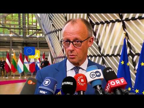 Video Thumbnail: DE - Merz Draws Red Lines in Brussels: Cut Bureaucracy, Back Ukraine, No New EU Debt!