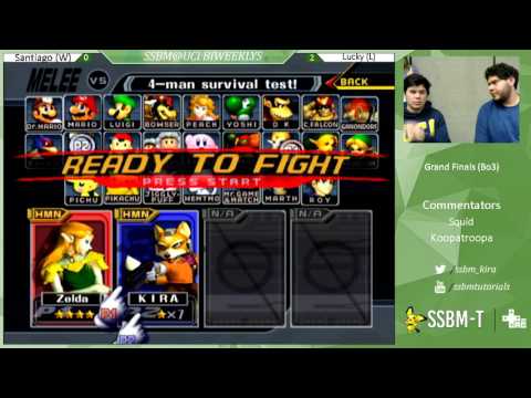 UCI 15 Grand Finals - Santiago (Sheik) vs Lucky (Fox) - Super Smash Bros.Melee