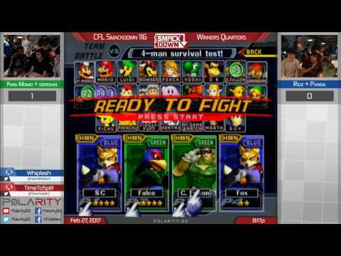 CFL Smackdown 116 Melee - King Momo + Derdian vs Ridz + Panda - Doubles Winners Quarters
