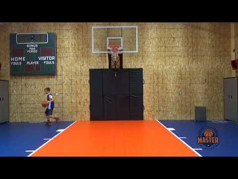 Basketball right hand reverse layup for kids