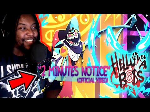 2 MINUTES NOTICE -(OFFICIAL VIDEO) // HELLUVA BOSS / DB Reaction