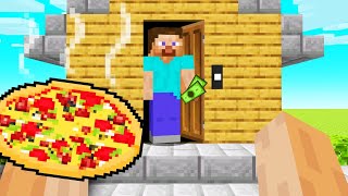 I Became a PIZZA Delivery Guy! (Minecraft)