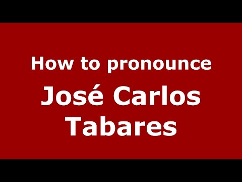 How to pronounce José Carlos Tabares (Spanish/Argentina) - PronounceNames.com