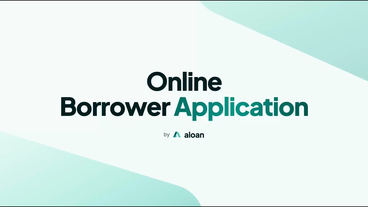 Online borrower application