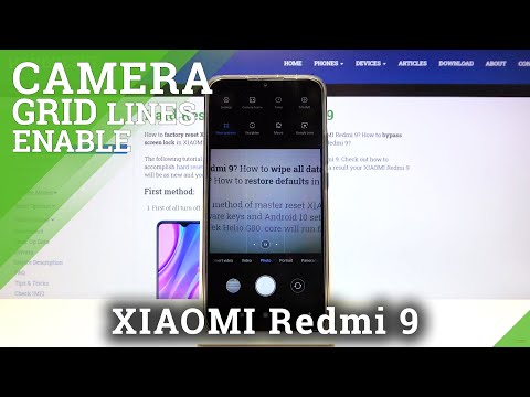 XIAOMI Redmi 9 - How to Activate / Turn Off Camera Grid Lines