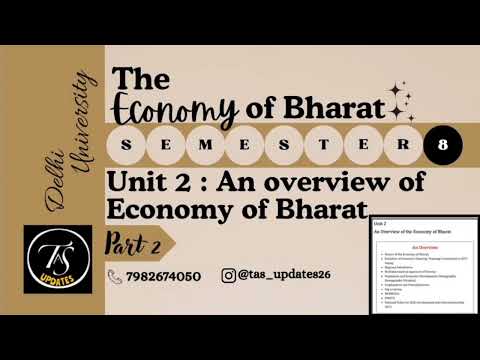 Unit 4 Services external Sectors l Part 2 l The Economy of Bharat l Semester 8 l Delhi University
