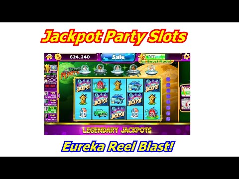 Jackpot Party Casino Slots Walk Thru "Eureka Reel Blast" - YouTube