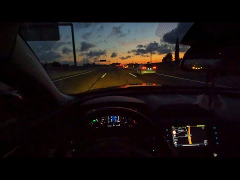 Night Drive in a Jaguar XE on the Highway |  POV Phonk Music for the Ultimate Relaxation PART 2/3