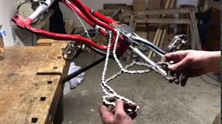 How to untangle bike chains / chainsaw chains, Wie man Knoten aus einer Fahrradkette bekommt.