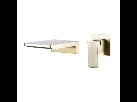 Wall Mount Waterfall Tub Faucet Installation Video